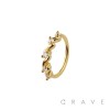 CZ MULTI SWIRL 316L SURGICAL STEEL HOOP NOSE RING 